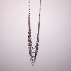 NEW WITH TAGS. The Limited Purple & Gold Necklace